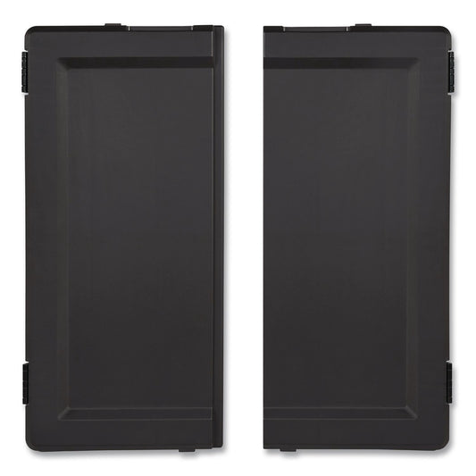 Locking Door Kit, for Rubbermaid Commercial 2202581/2202527/2202585, Resin, Black