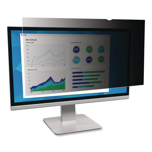 Antiglare Frameless Filters for 20" Widescreen Flat Panel Monitor, 16:9 Aspect Ratio, Black