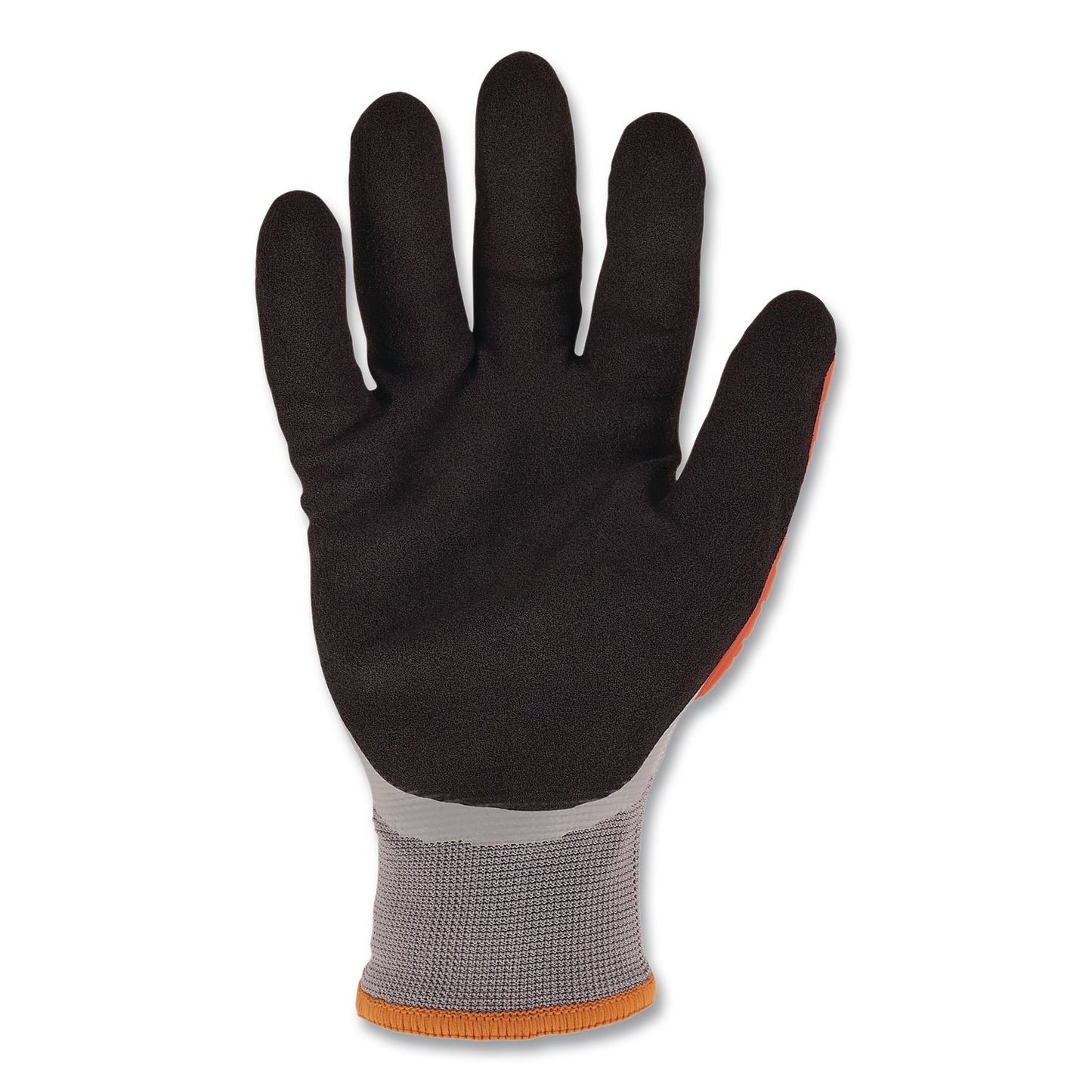 ProFlex 7521 Thermal Coated Impact-Resistant Gloves, EN388:2131X, 7.5" Long, 3X-Large (12), Gray/Black/Orange, Pair