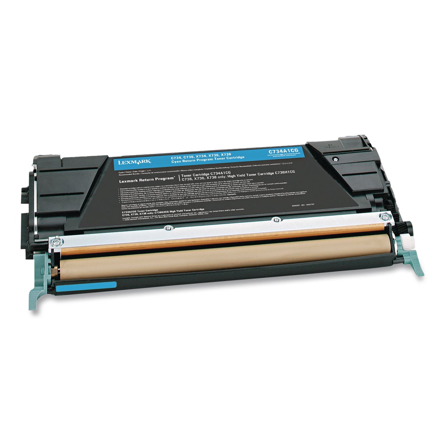 X746a1cg Return Program Toner, 7,000 Page-Yield, Cyan
