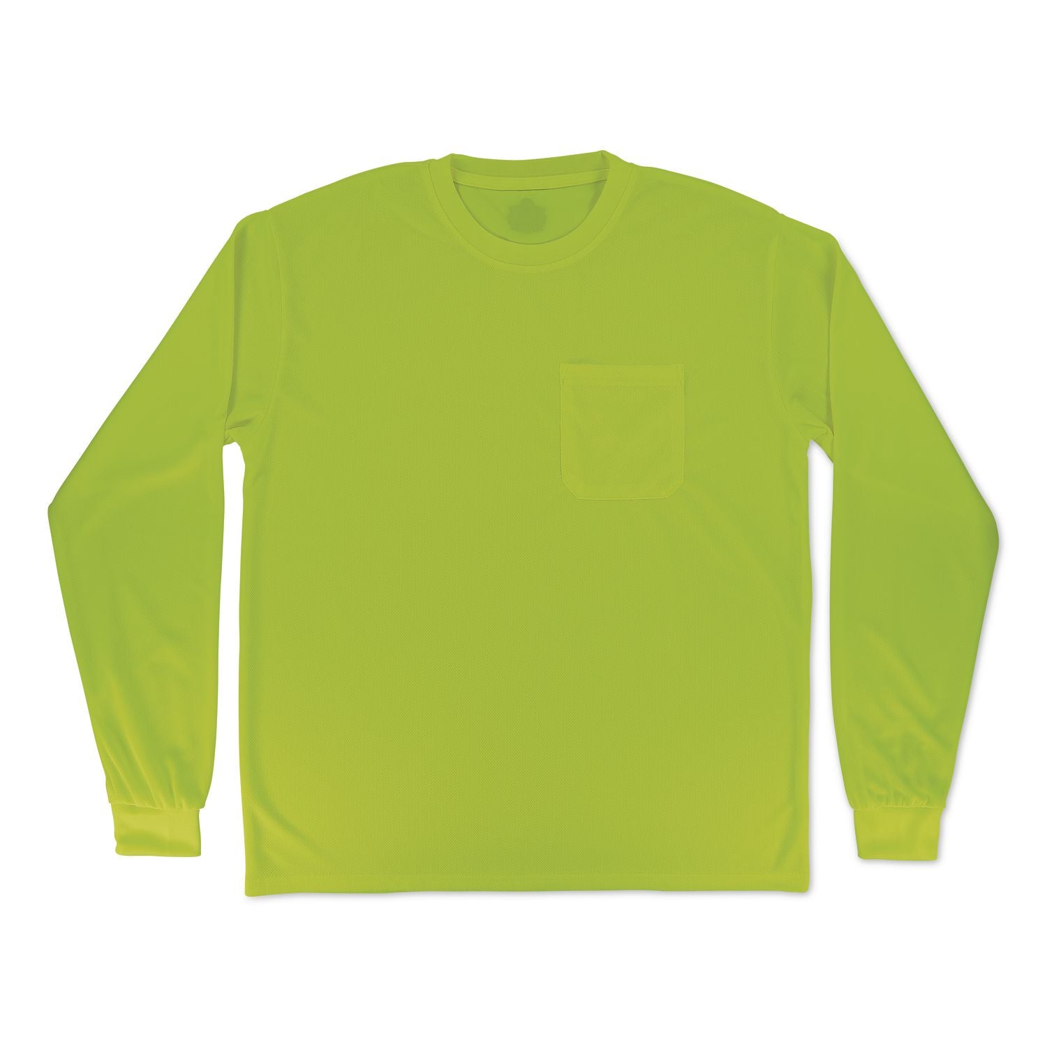 GloWear 8093 Non-Certified Essential Hi-Vis Long Sleeve T-Shirt, X-Small, Lime