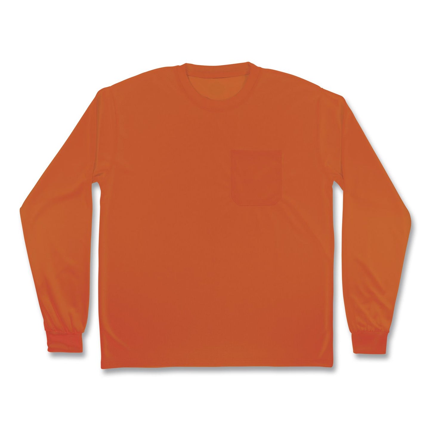 GloWear 8093 Non-Certified Essential Hi-Vis Long Sleeve T-Shirt, 5X-Large, Orange