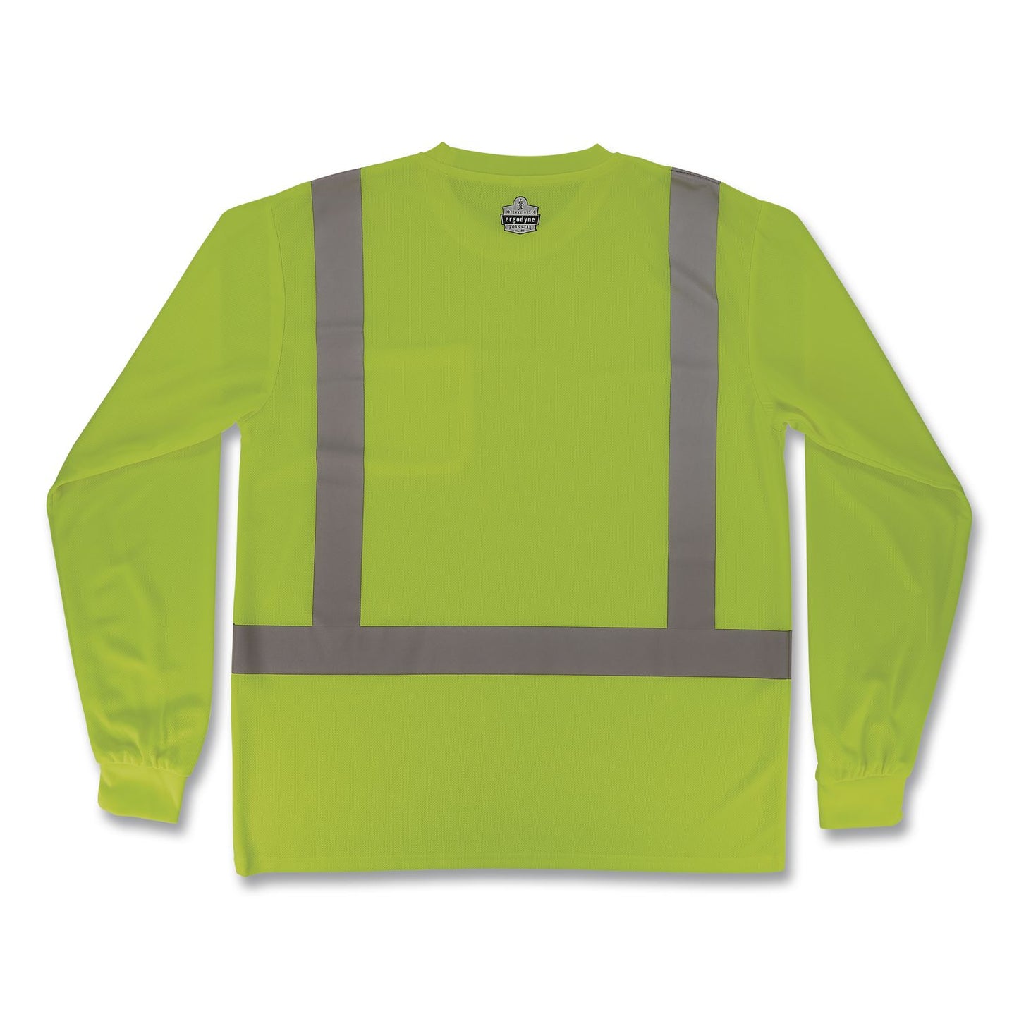 GloWear 8284 Class 2 Essential Hi-Vis Long Sleeve T-Shirt, Small, Lime