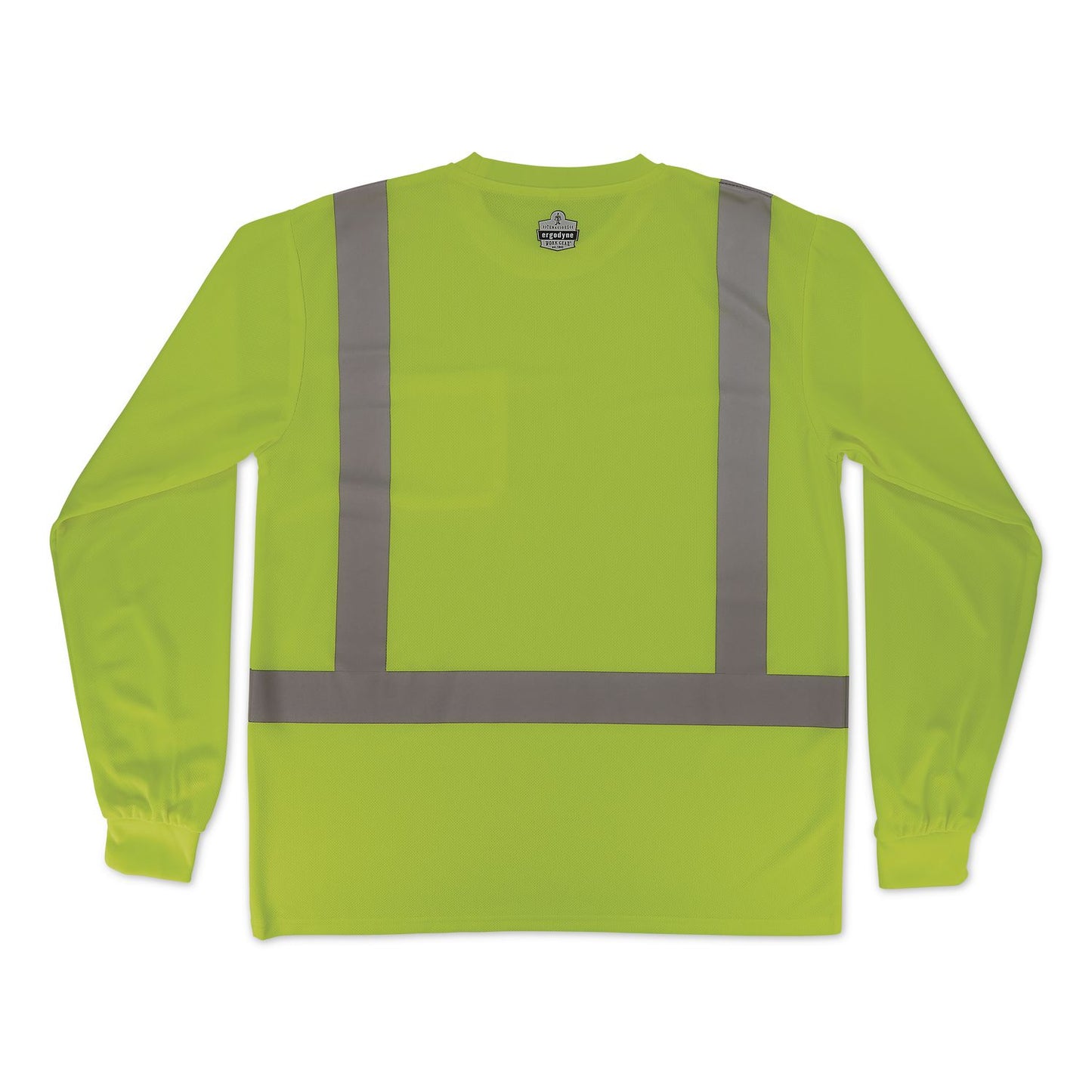 GloWear 8284 Class 2 Essential Hi-Vis Long Sleeve T-Shirt, 3X-Large, Lime