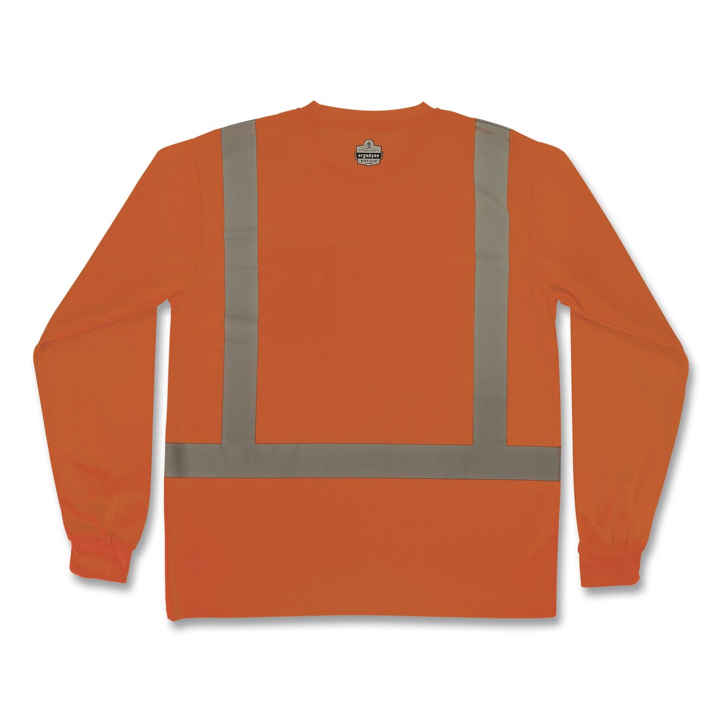 GloWear 8284 Class 2 Essential Hi-Vis Long Sleeve T-Shirt, Small, Orange