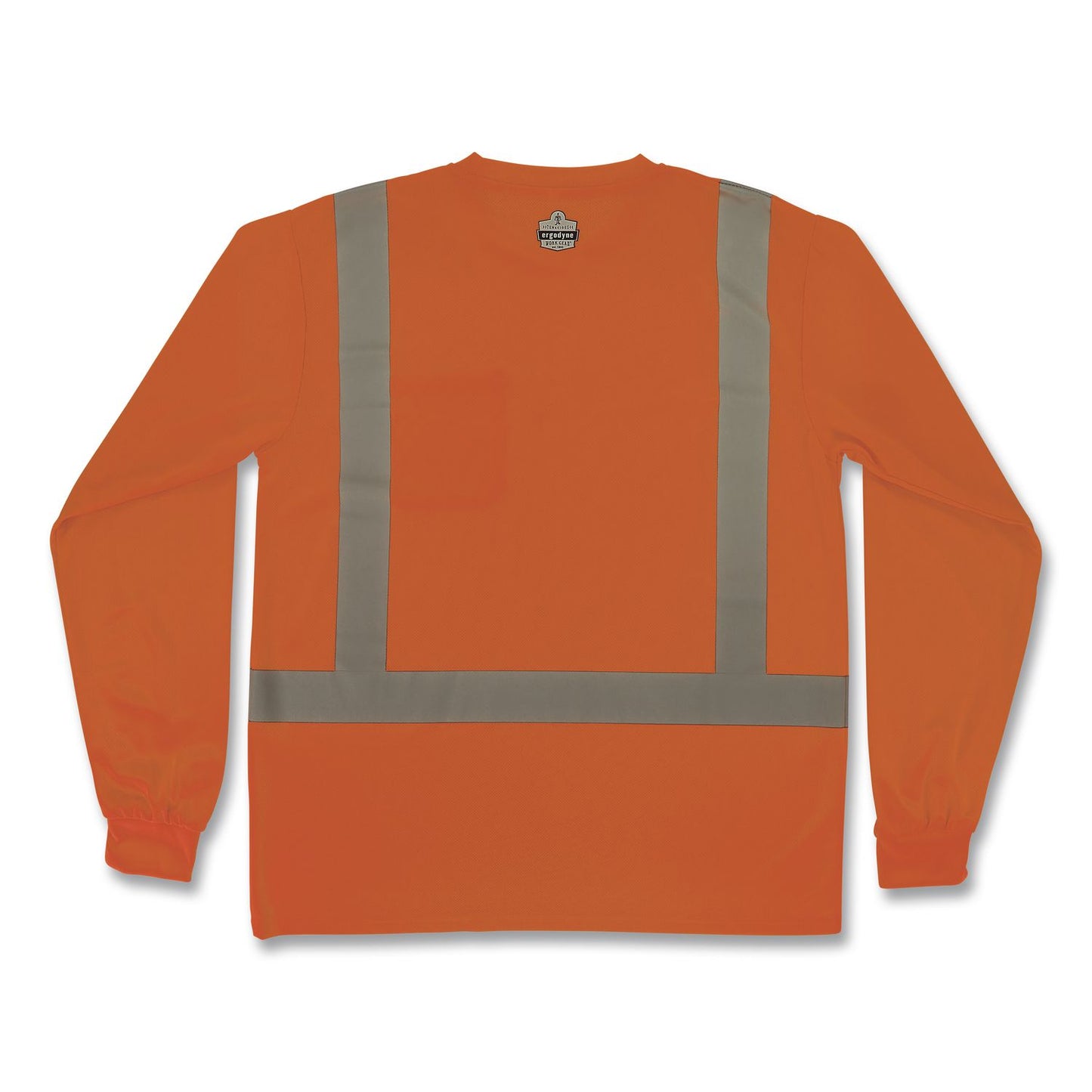 GloWear 8284 Class 2 Essential Hi-Vis Long Sleeve T-Shirt, 4X-Large, Orange