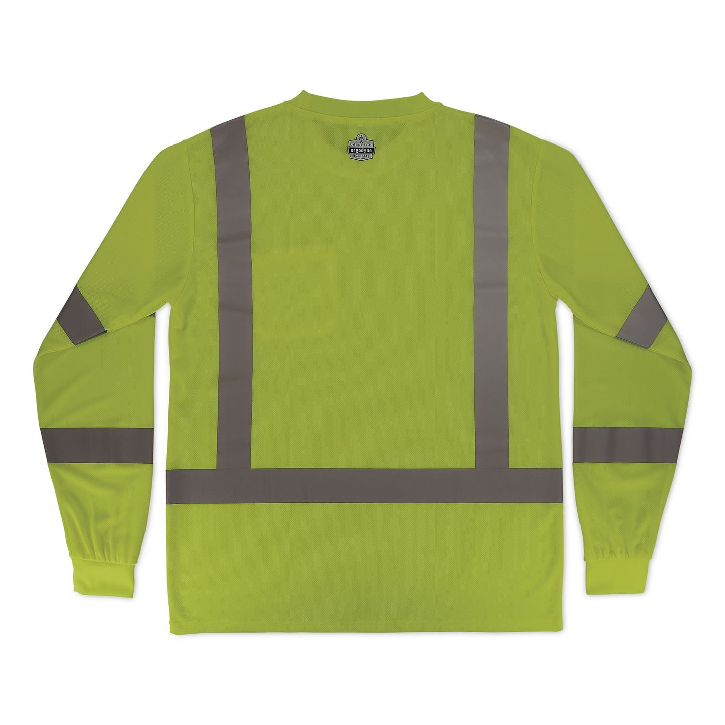 GloWear 8368 Class 3 Essential Hi-Vis Long Sleeve T-Shirt, Medium, Lime