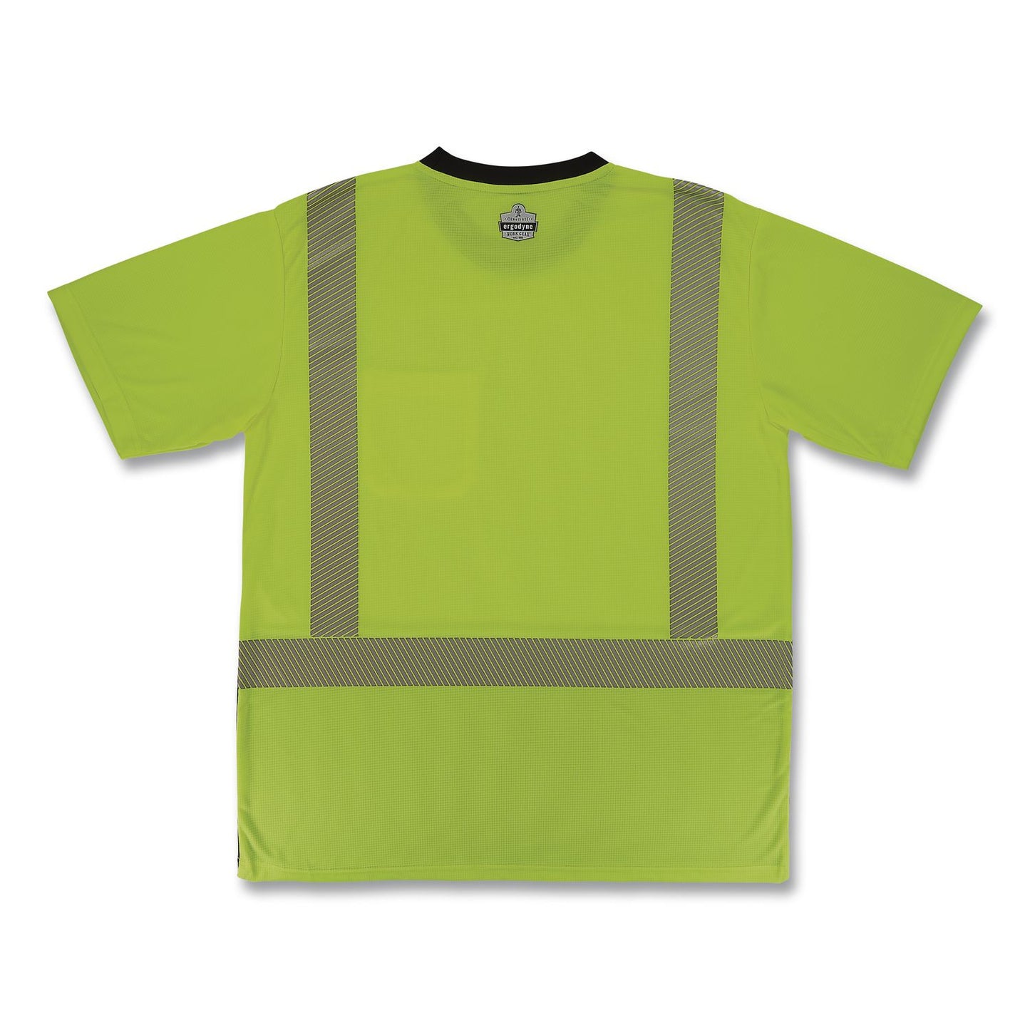 GloWear 8294BK Class 2 Performance Hi-Vis T-Shirt with Black Bottom, 4X-Large, Lime