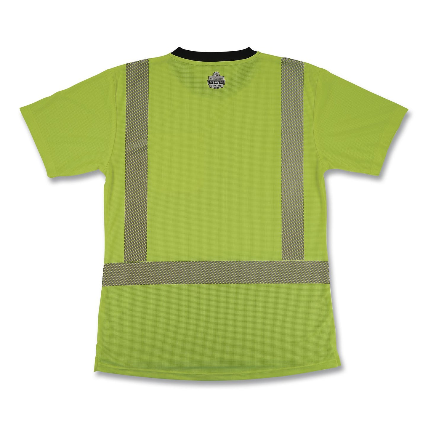 GloWear 8276BK Class 2 Women's Performance Hi-Vis T-Shirt with Black Bottom, Medium, Lime