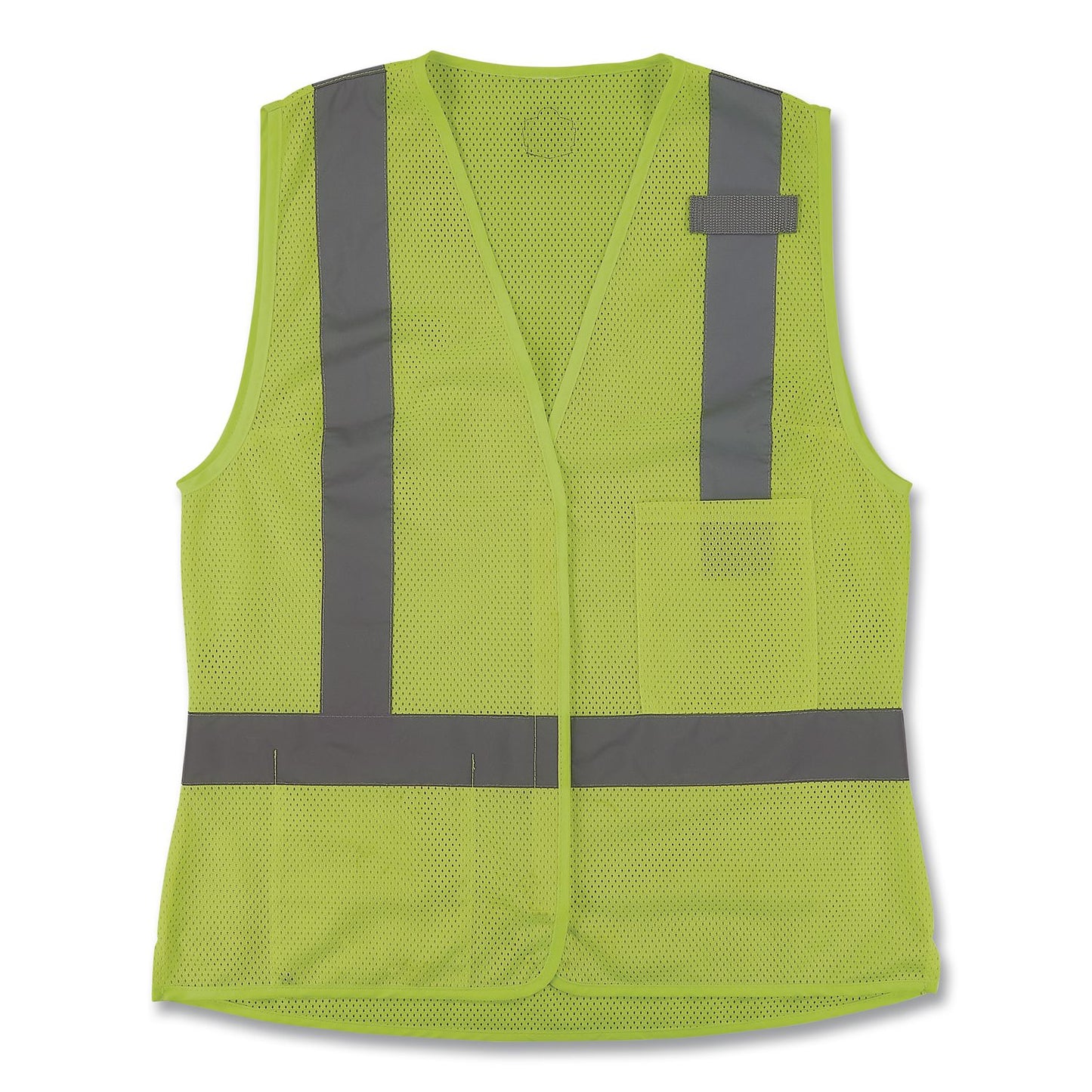 GloWear 8210HLW-S Class 2 Women's Hi-Vis Vest with Hook-and-Loop, Polyester, 2X-Large, Lime