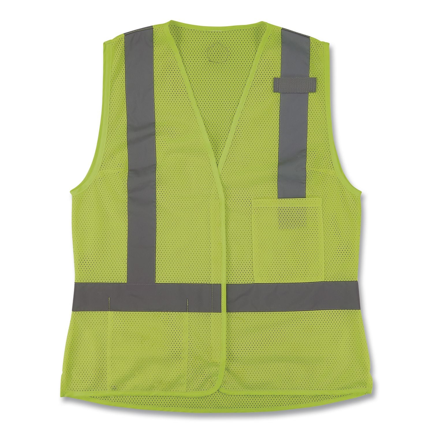 GloWear 8210HLW-S Class 2 Women's Hi-Vis Vest with Hook-and-Loop, Polyester, 3X-Large, Lime