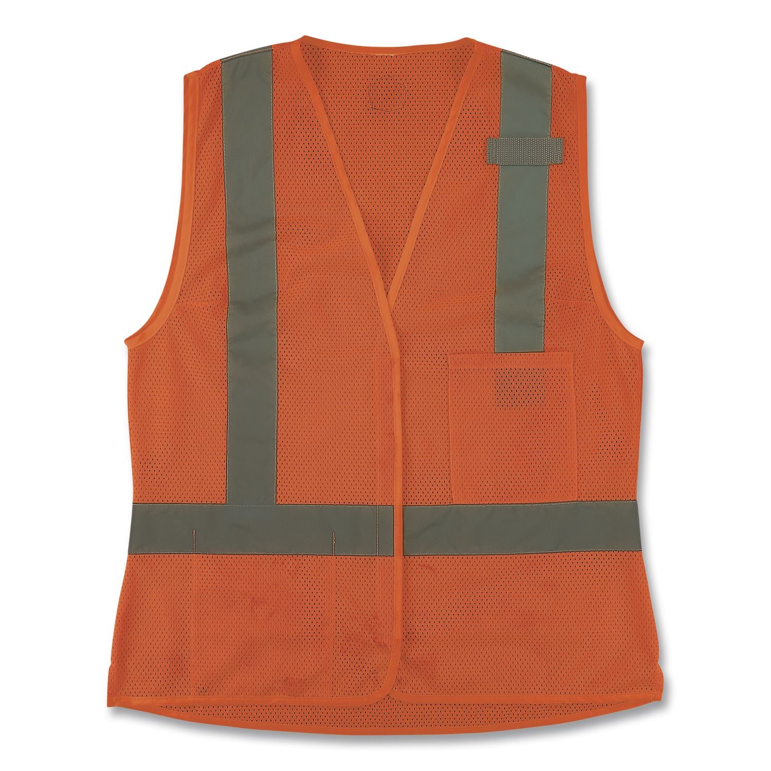 GloWear 8210HLW-S Class 2 Women's Hi-Vis Vest with Hook-and-Loop, Polyester, X-Large, Orange