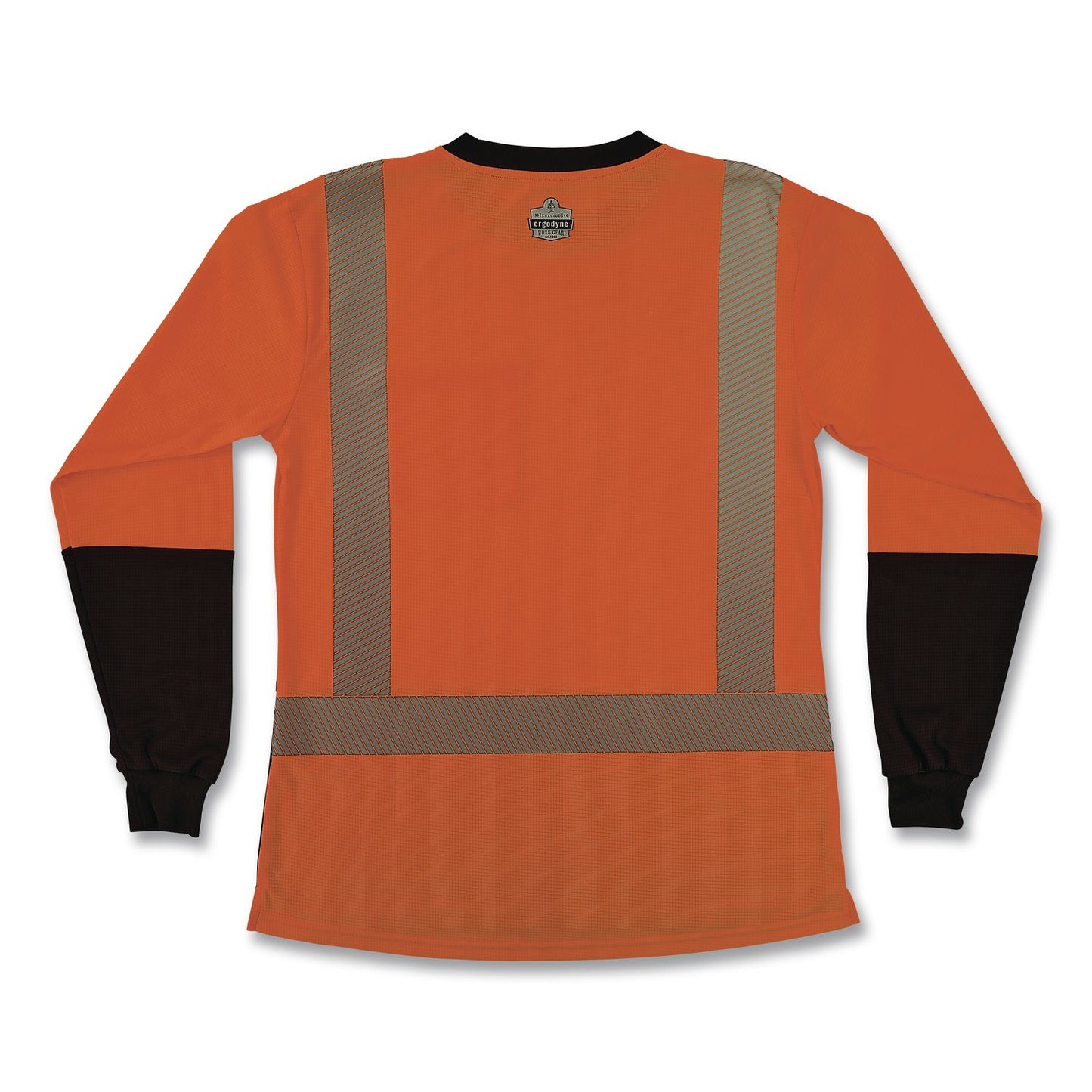 GloWear 8278BK Class 2 Women's Performance Hi-Vis Long Sleeve T-Shirt with Black Bottom, 2X-Large, Orange