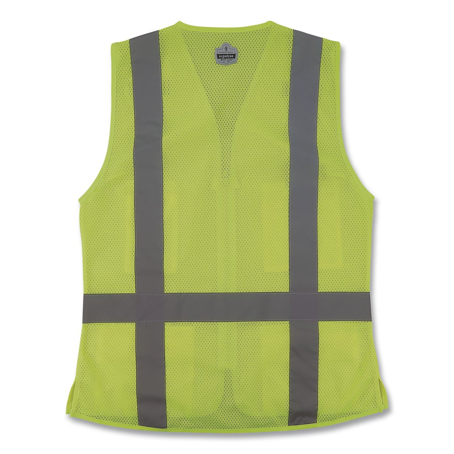 GloWear 8247ZW-S Class 2 Women's Hi-Vis Surveyor Vest with Zipper, Polyester, Large, Lime