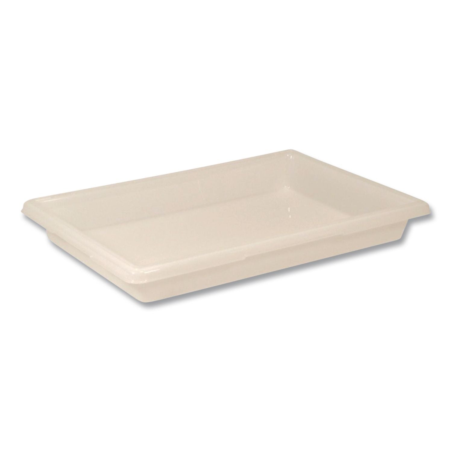 Food/Tote Boxes, 5 gal, 18 x 3.5 x 3.5, Plastic, White