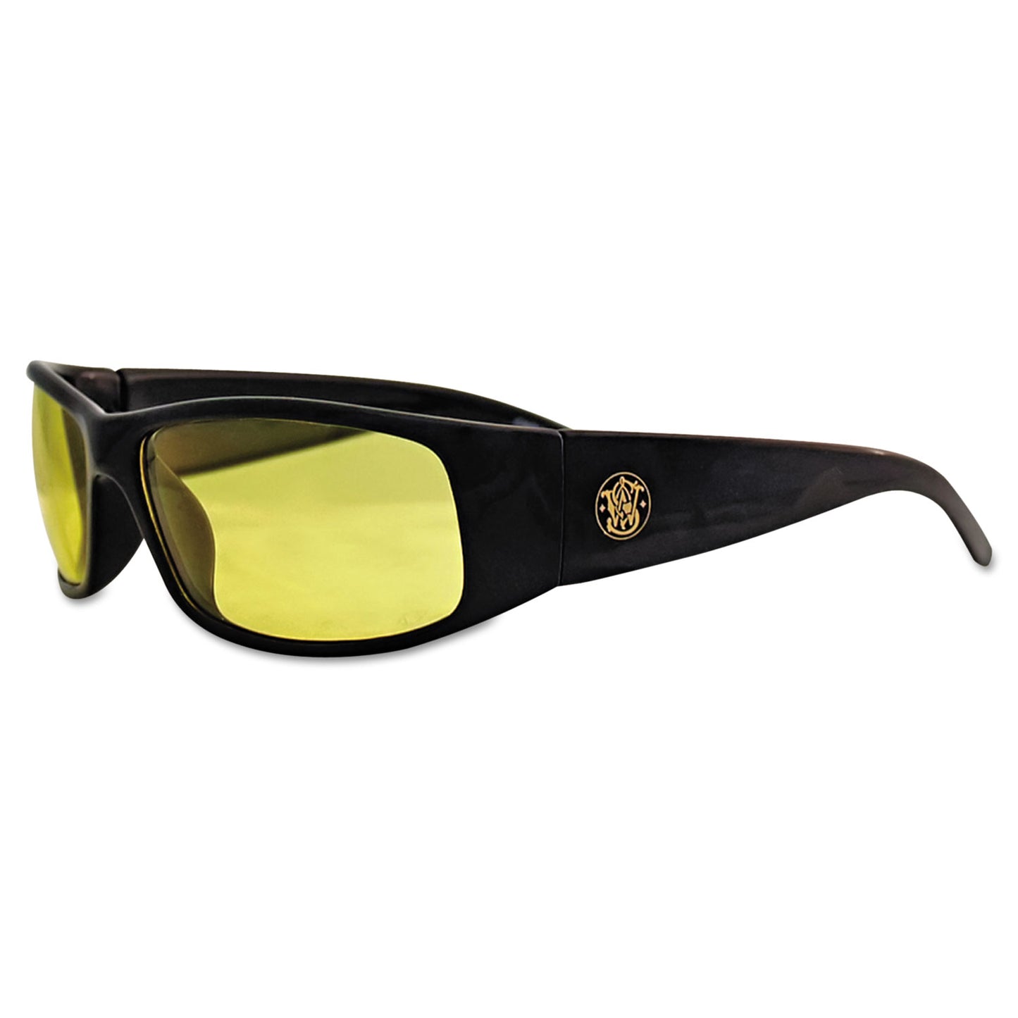 Elite Safety Glasses 3016314, Black Full Frame, Amber Dual Lens