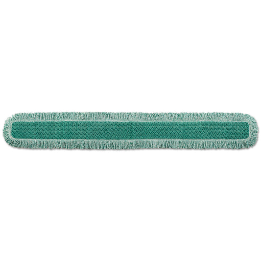 HYGEN Dust Mop Heads With Fringe, Green, 60", Microfiber, Cut-End