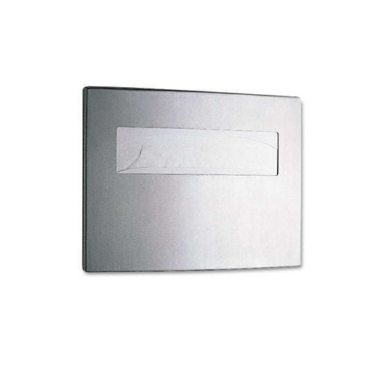 Stainless Steel Toilet Seat Cover Dispenser, ConturaSeries, 15.75 x 2.25 x 11.25, Satin Finish