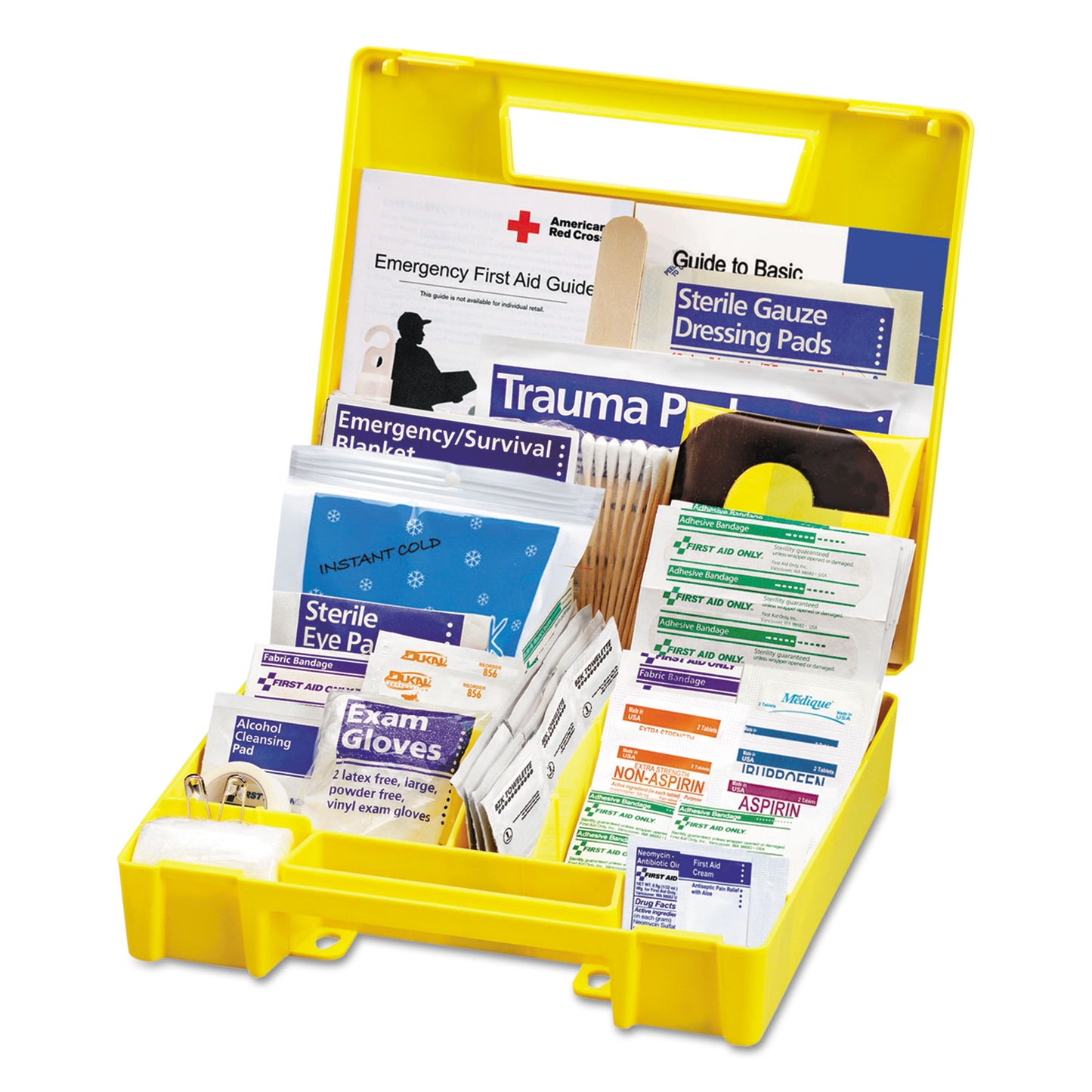 Essentials First Aid Kit, 138 Pieces, Plastic Case
