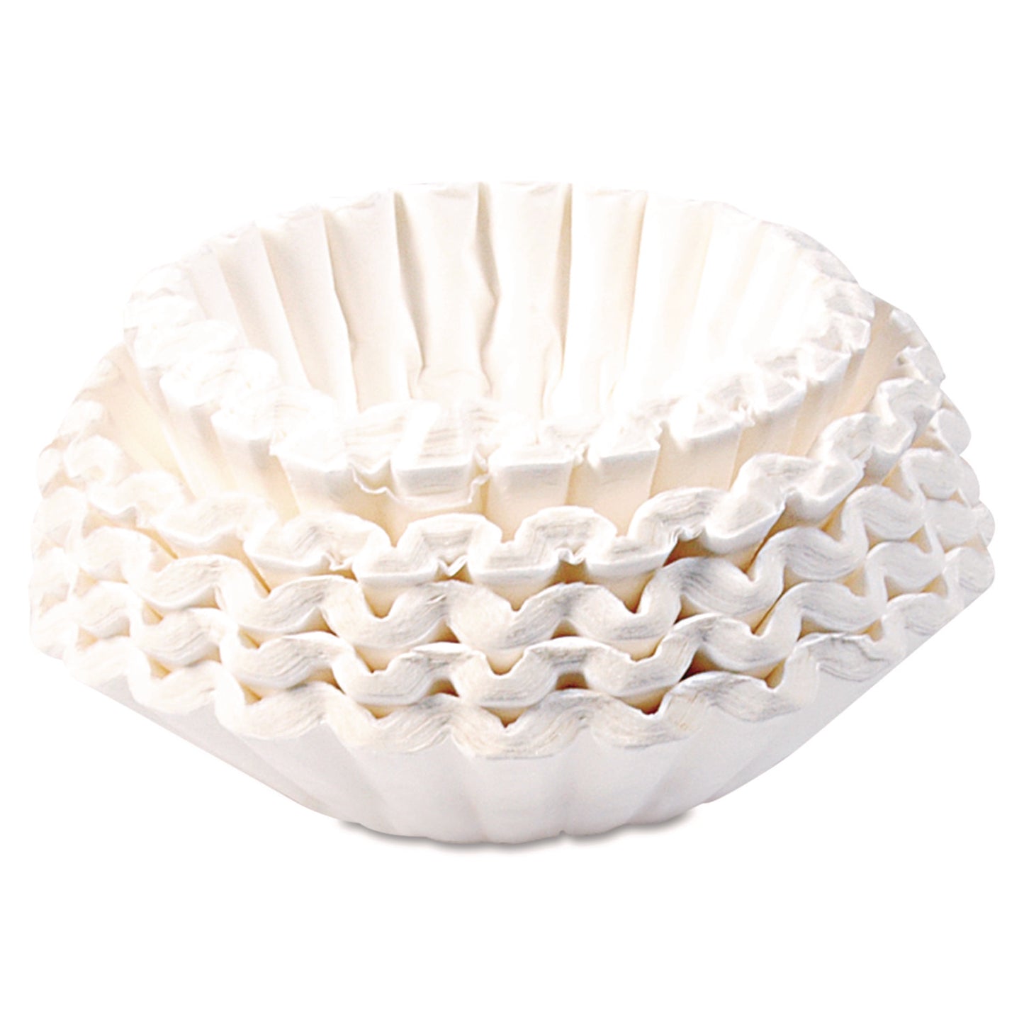 Commercial Coffee Filters, 32 Cup Size, Flat Bottom, 50/cluster, 10 Clusters/pack
