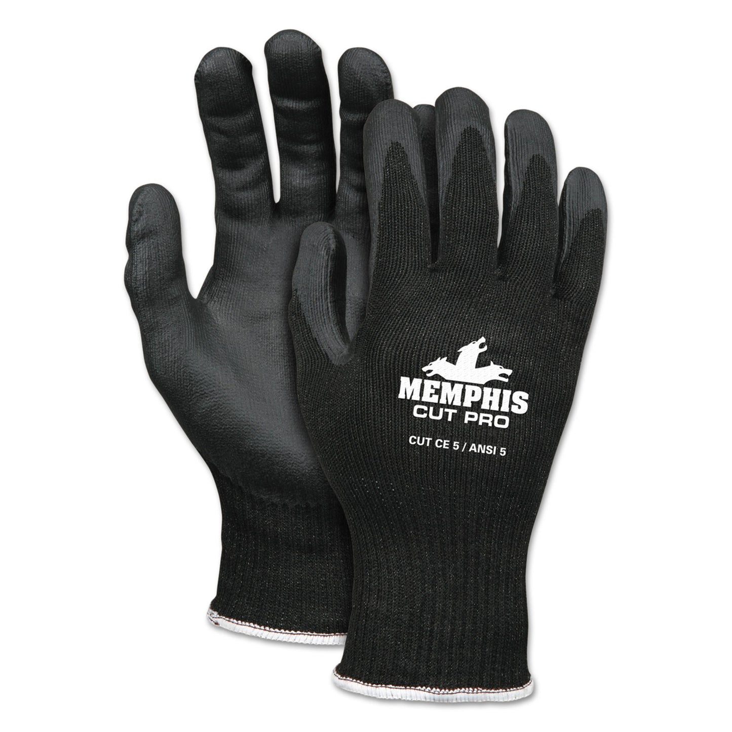 Cut Pro 92720NF Gloves, 10" Long, X-Large, Black, Pair