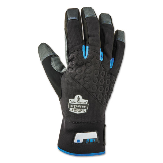 Proflex 817 Reinforced Thermal Utility Gloves, EN388: 3423X, X-Large, Black, Pair