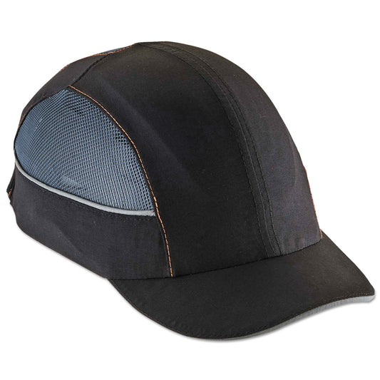 Skullerz 8960 Bump Cap with LED Lighting, Short Front Brim, XXX-Small to Large (Up to 7.5), 0.01" Insert, Navy