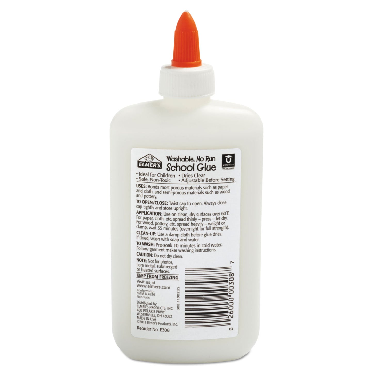 Washable School Glue, 7.63 Oz, Dries Clear