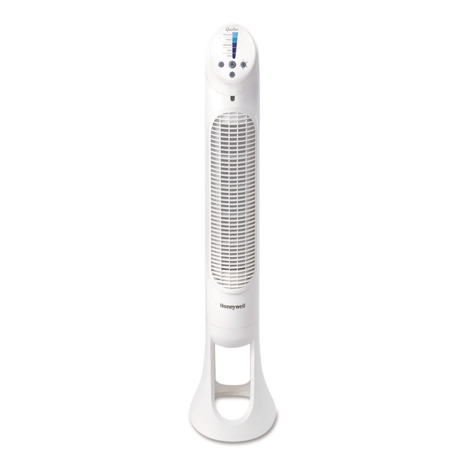 QuietSet Whole Room Tower Fan, 5 Speeds, White