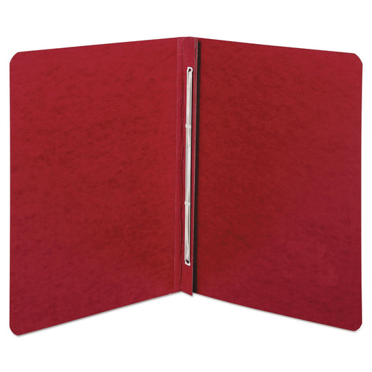 Presstex Report Cover With Tyvek Reinforced Hinge, Two-Piece Prong Fastener, 3" Capacity, 8.5 X 11, Executive Red