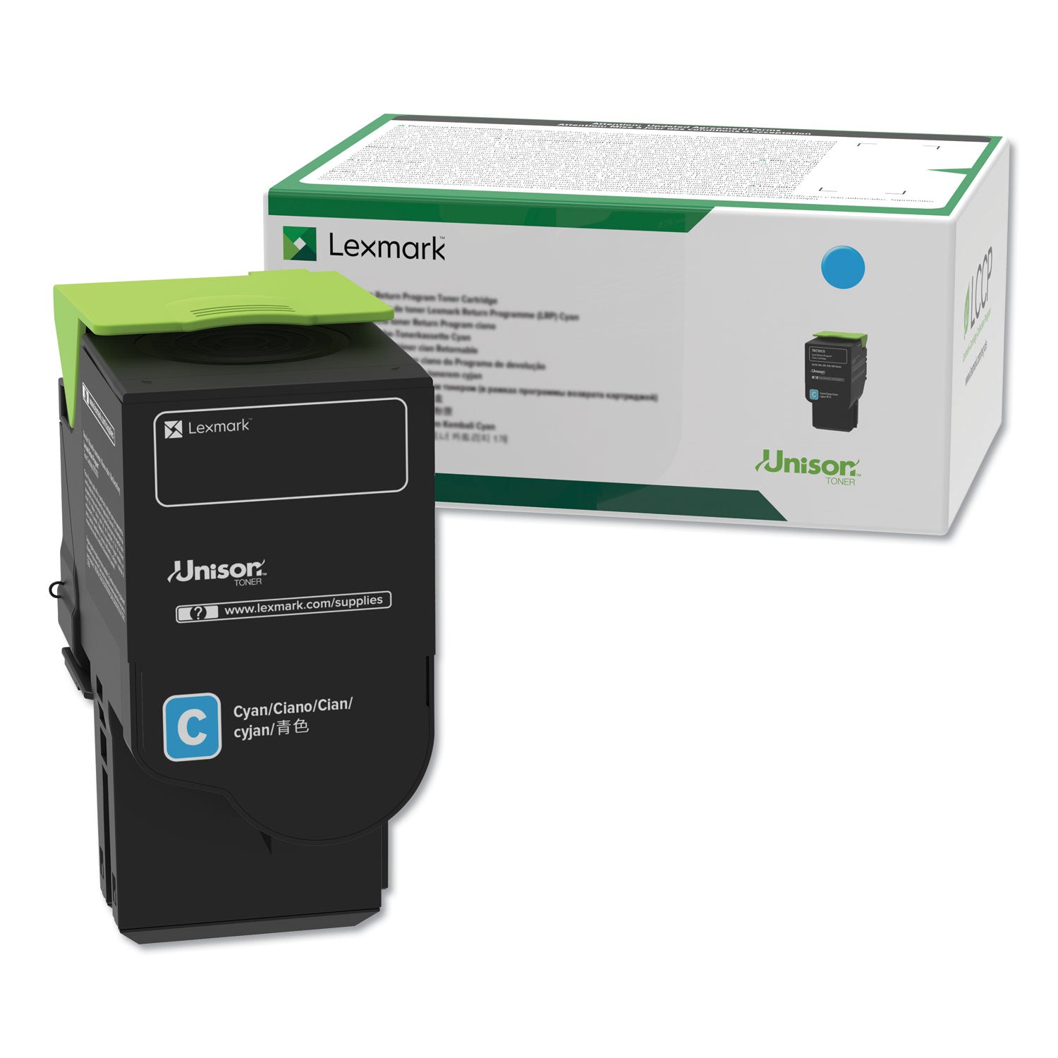 78c10c0 Return Program Toner, 1,400 Page-Yield, Cyan