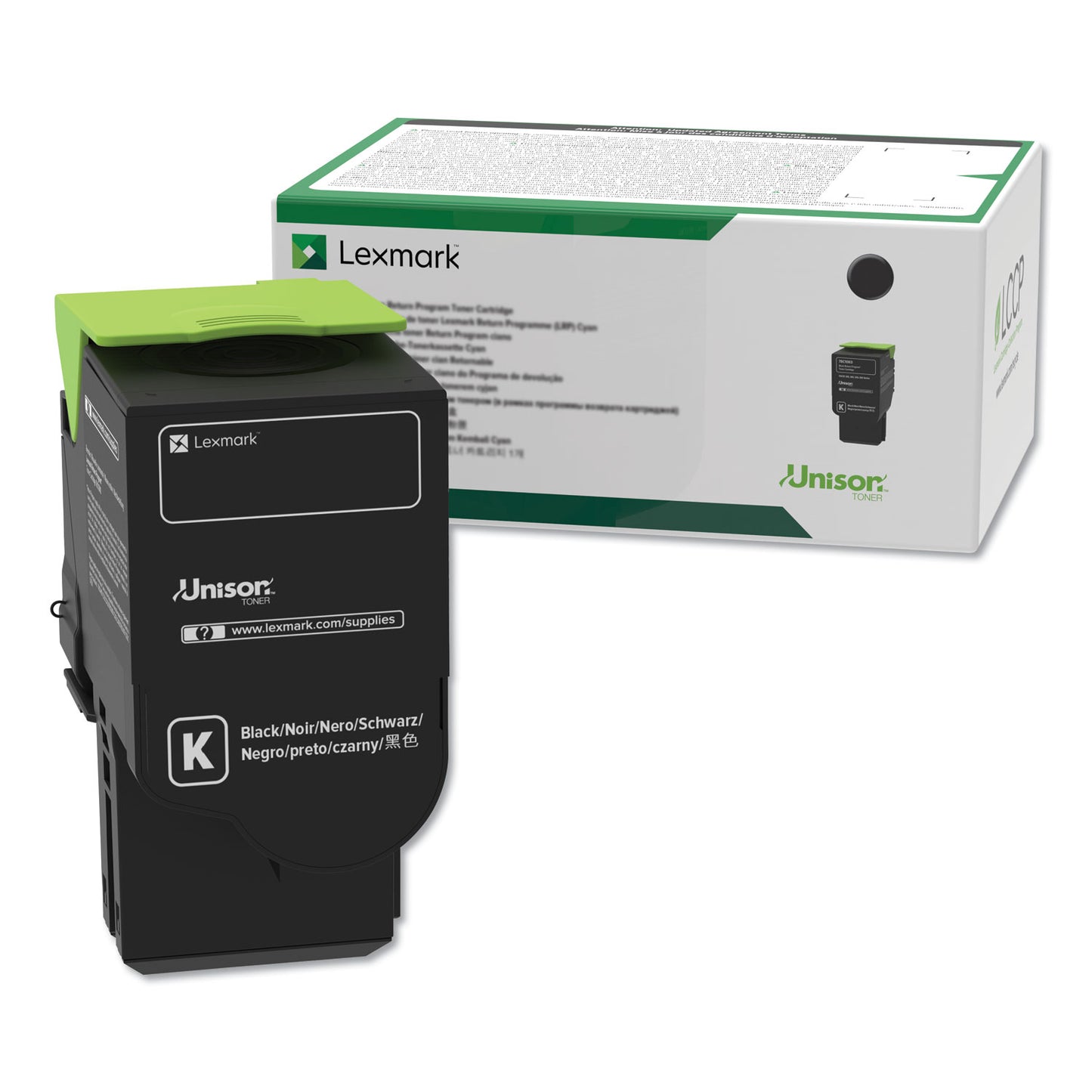 78c10k0 Return Program Toner, 2,000 Page-Yield, Black