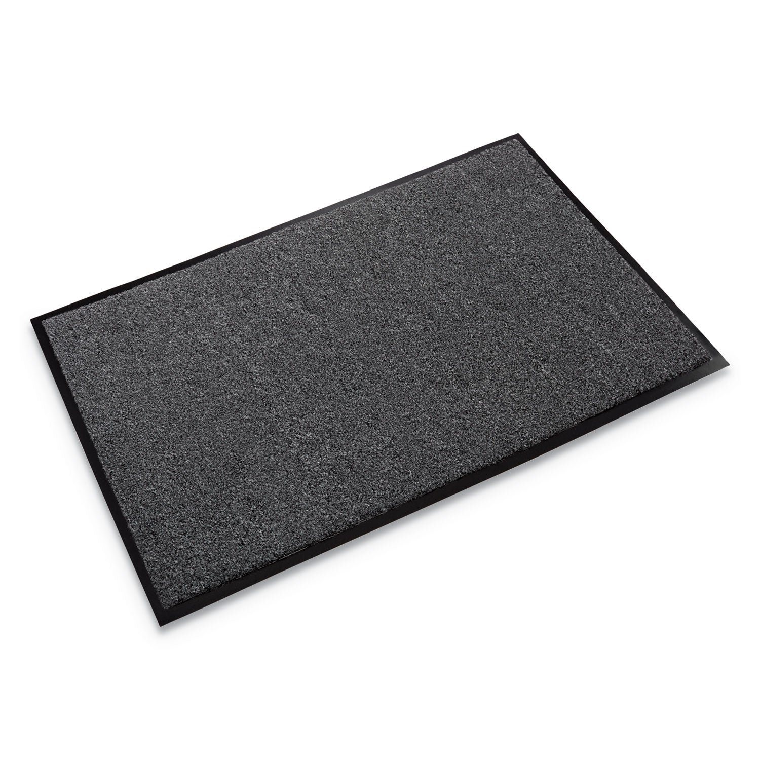 Rely-On Olefin Indoor Wiper Mat, Rectangular, Charcoal Gray Cut Pile Surface, 36" x 48"