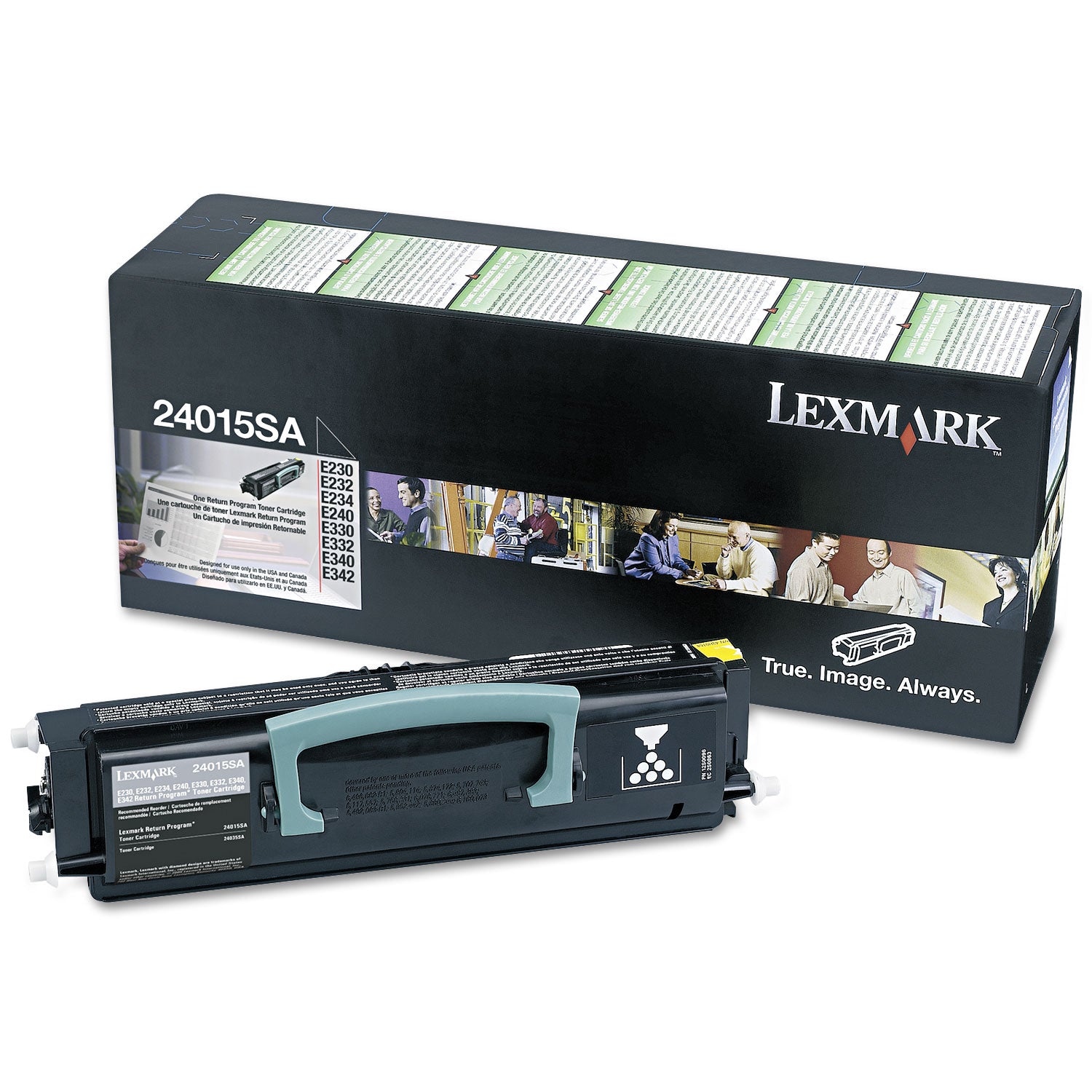 24015sa Return Program Toner, 2,500 Page-Yield, Black