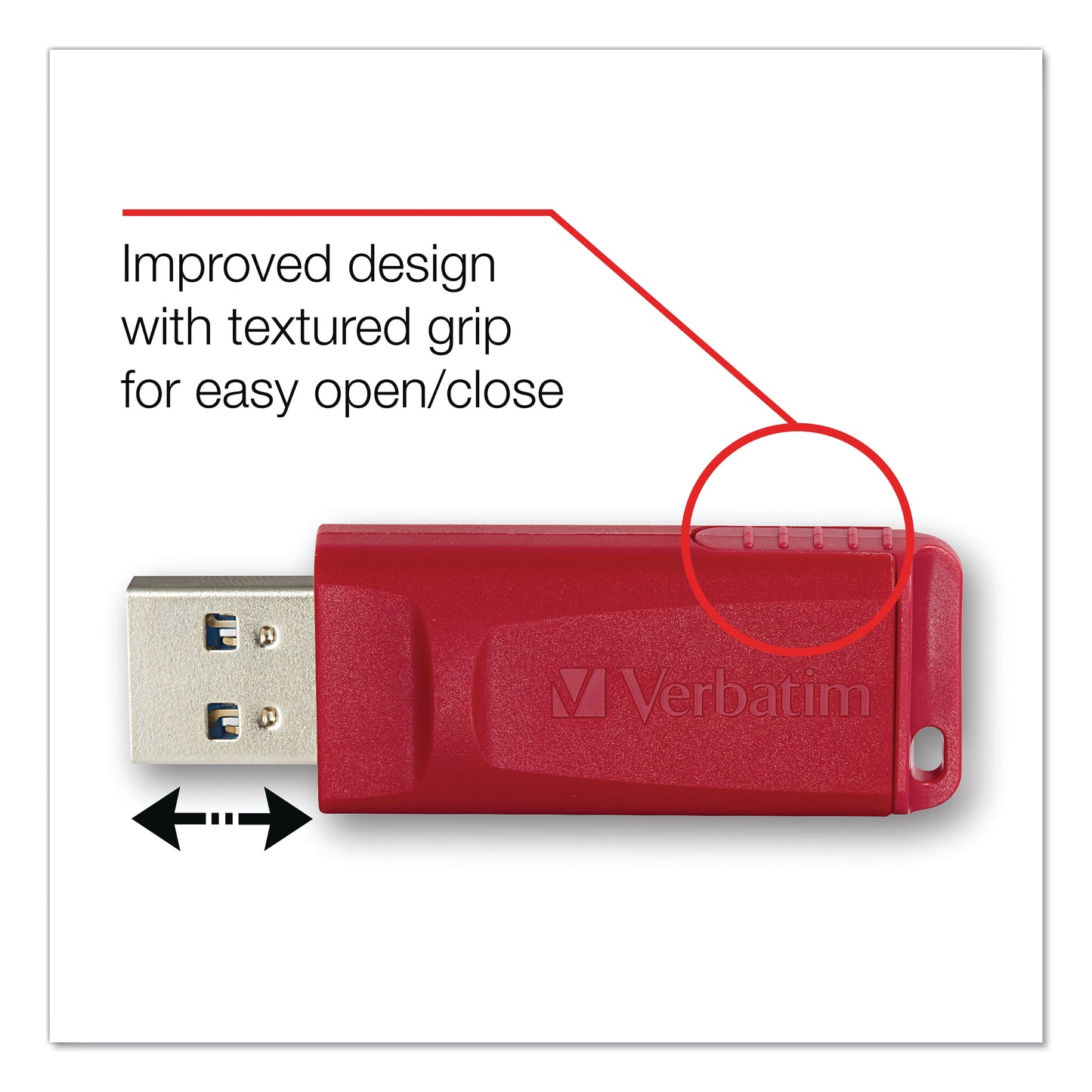 Store 'n' Go Usb Flash Drive, 64 Gb, Red