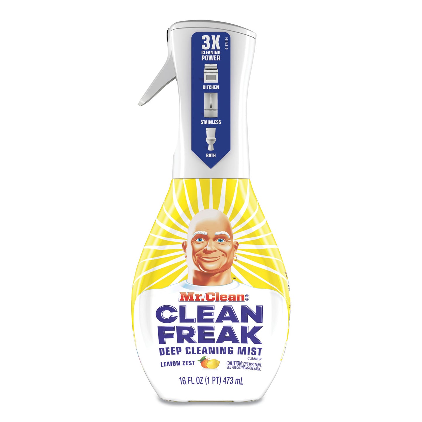Clean Freak Deep Cleaning Mist Multi-Surface Spray, Lemon Scent, 16 oz Spray Bottle