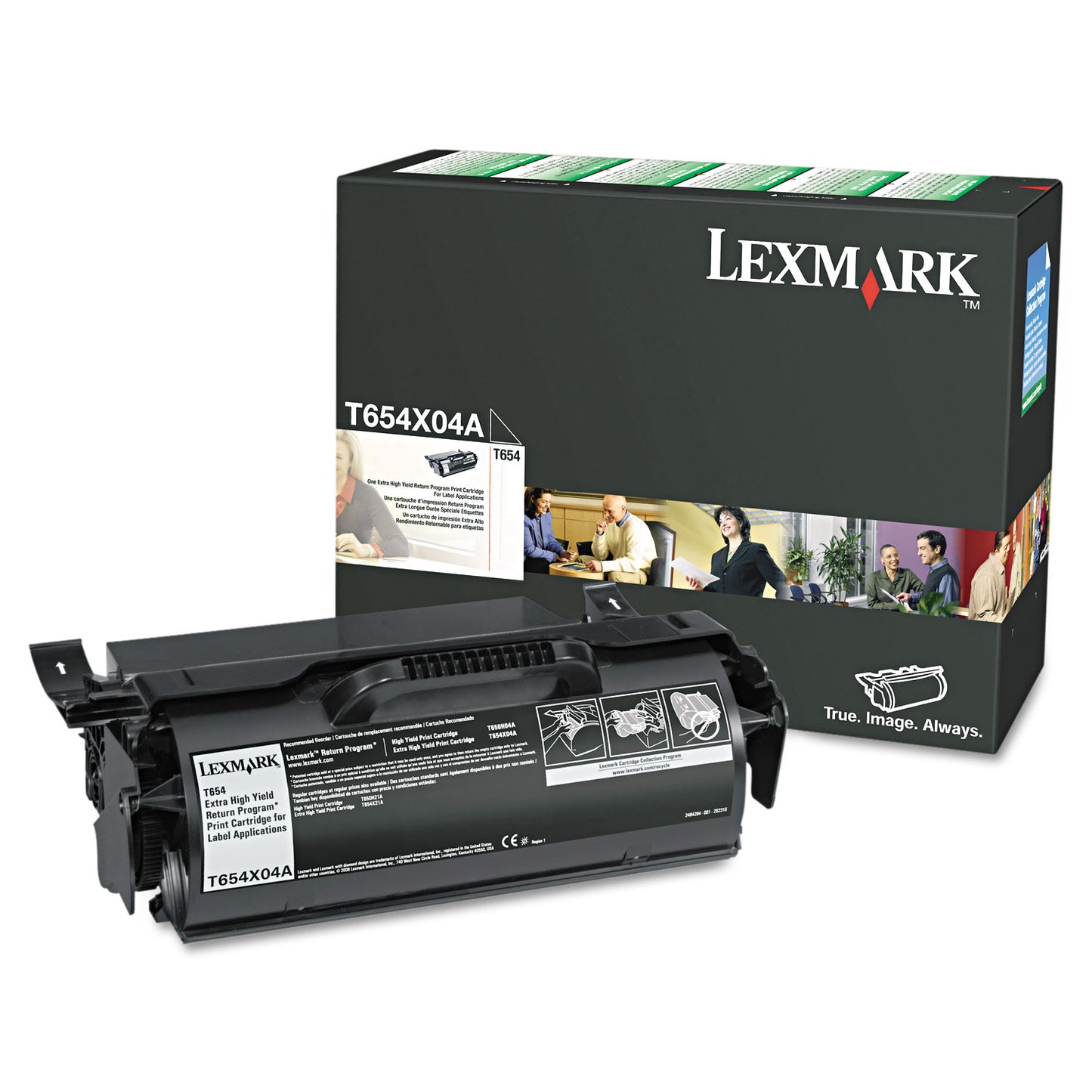 T654x04a Return Program Extra High-Yield Toner, 36,000 Page-Yield, Black