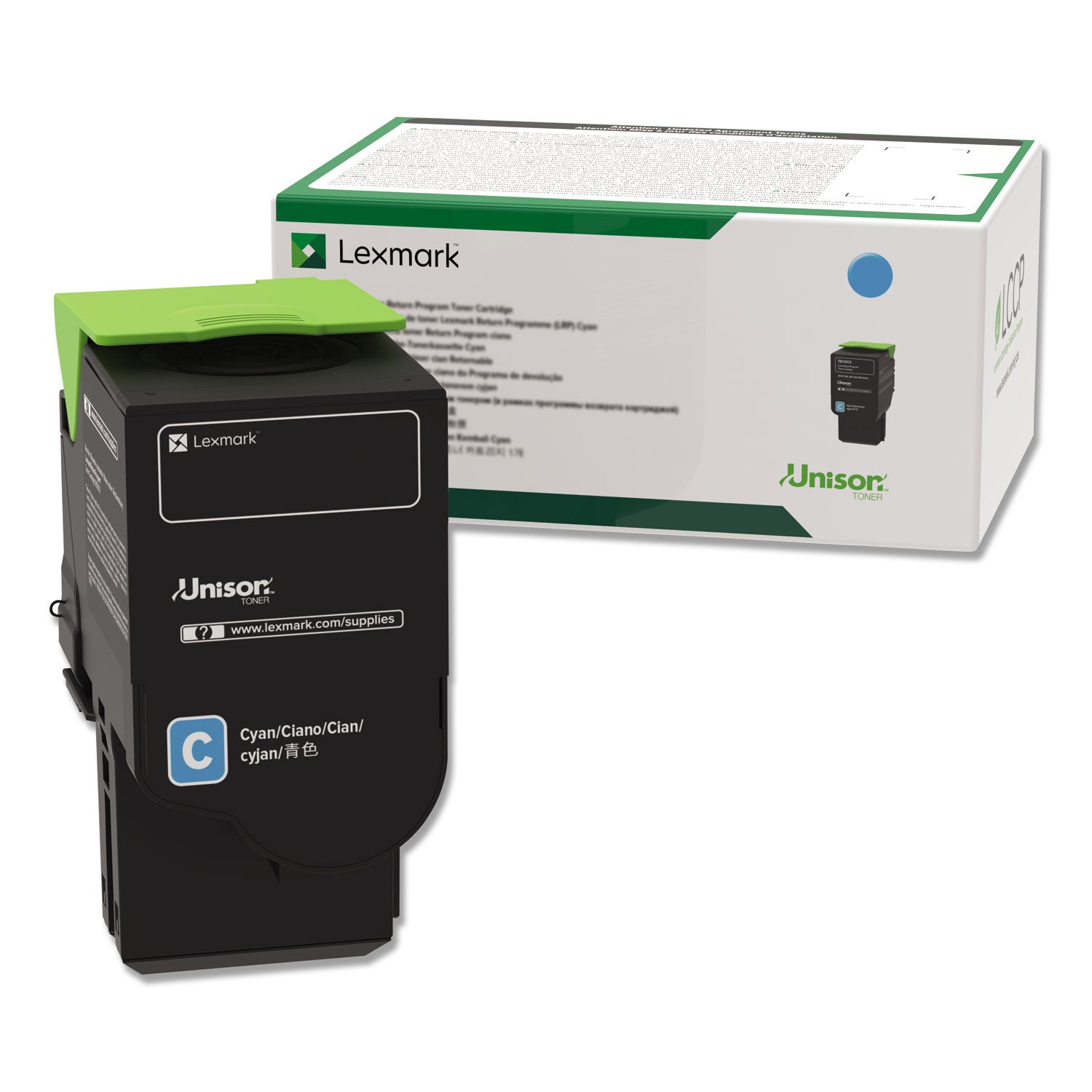 78c1uc0 Return Program Toner, 7,000 Page-Yield, Cyan
