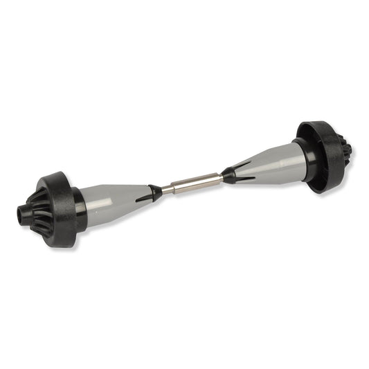 Coreless High Capacity Spindle Kit, Plastic, 3.66" Roll Size, Type C, Gray, 2/Kit