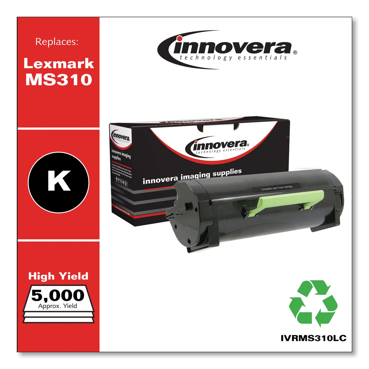 Remanufactured Black High-Yield Toner, Replacement for MS310, 5,000 Page-Yield