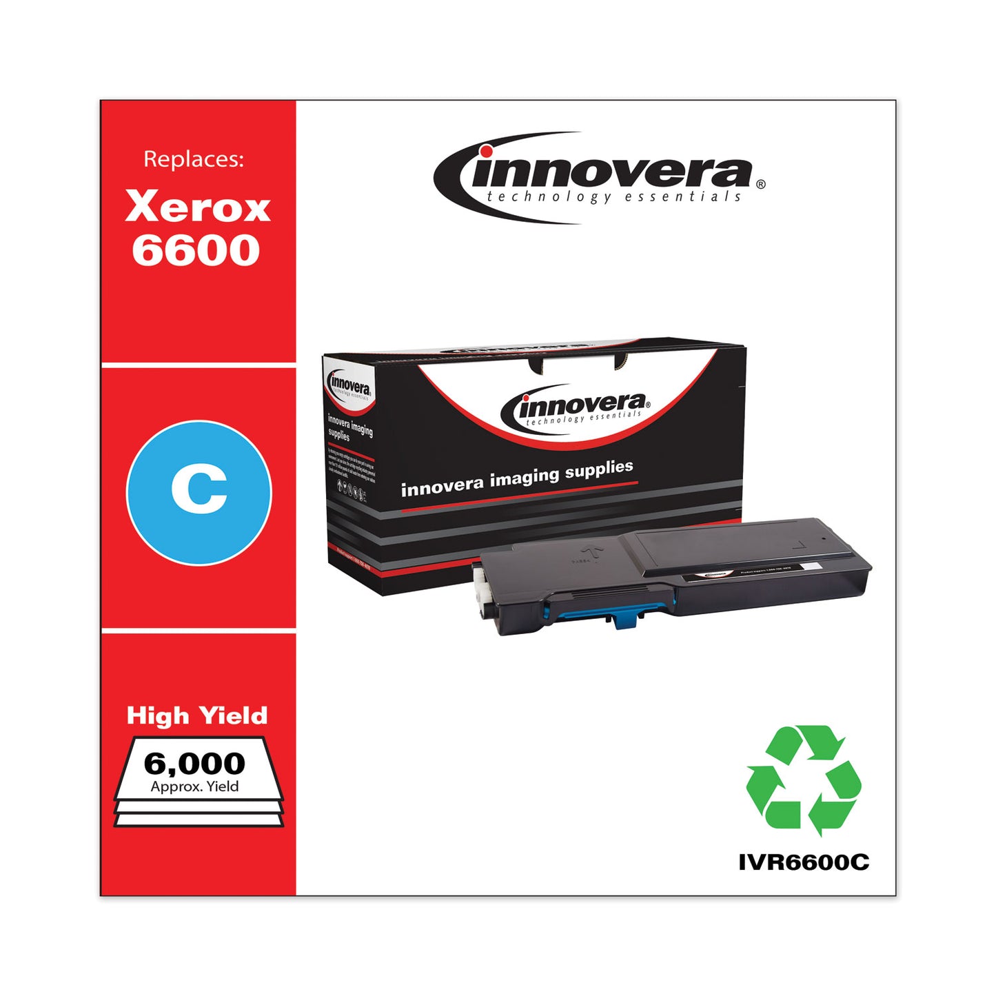 Remanufactured Cyan High-Yield Toner, Replacement for 106R02225, 6,000 Page-Yield