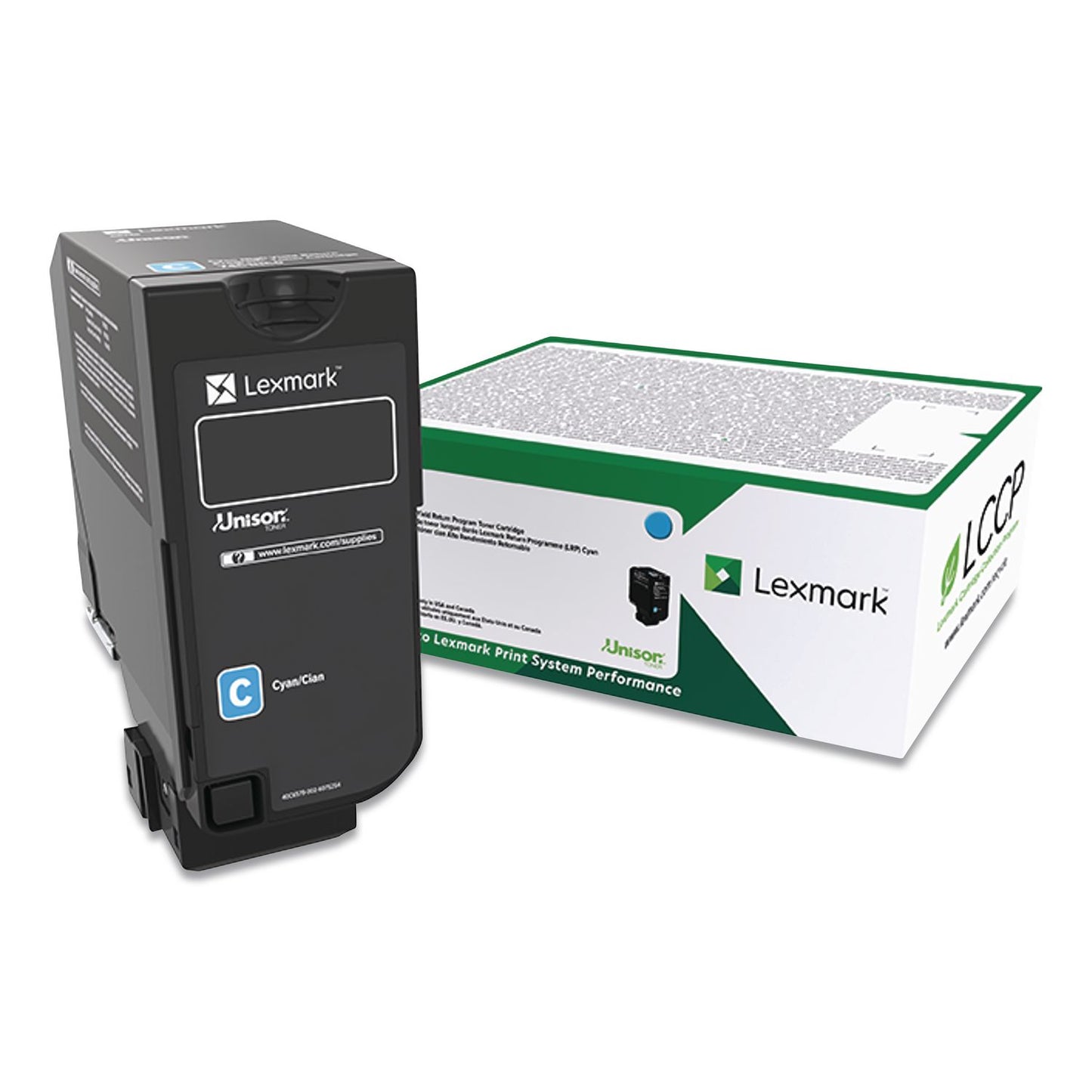 74c00cg Return Program Toner, 3,000 Page-Yield, Cyan