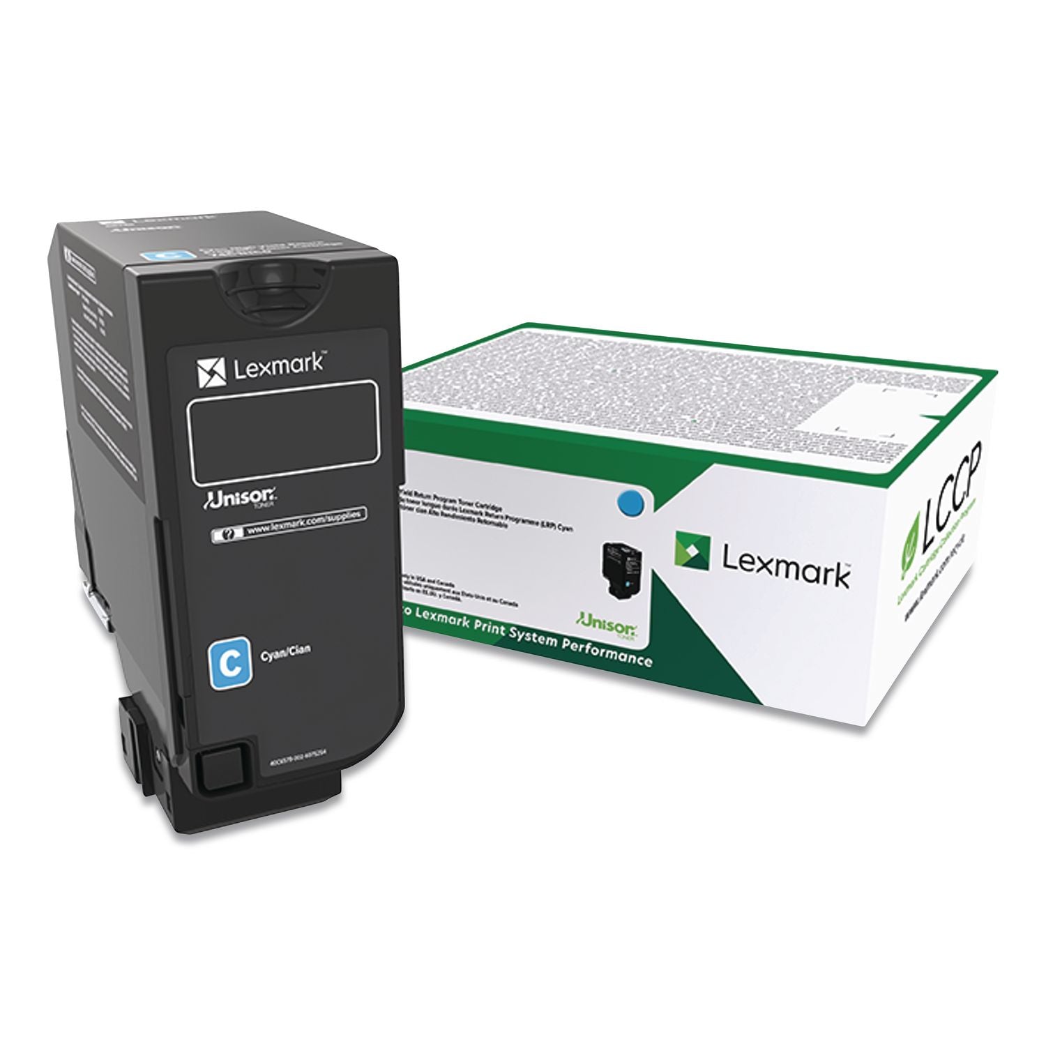 74c00cg Return Program Toner, 3,000 Page-Yield, Cyan