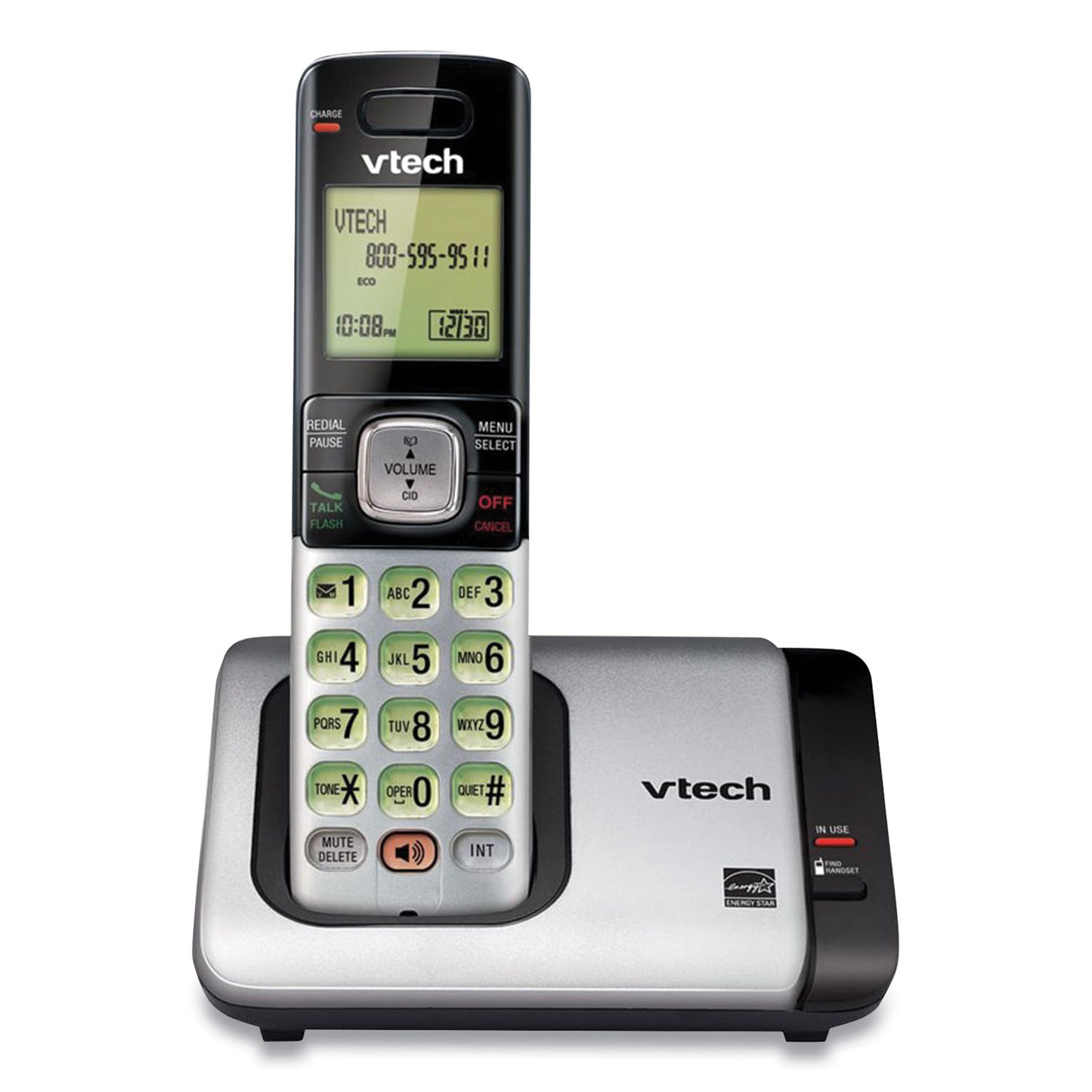 CS6719 CORDLESS TELEPHONE, BLACK/SILVER