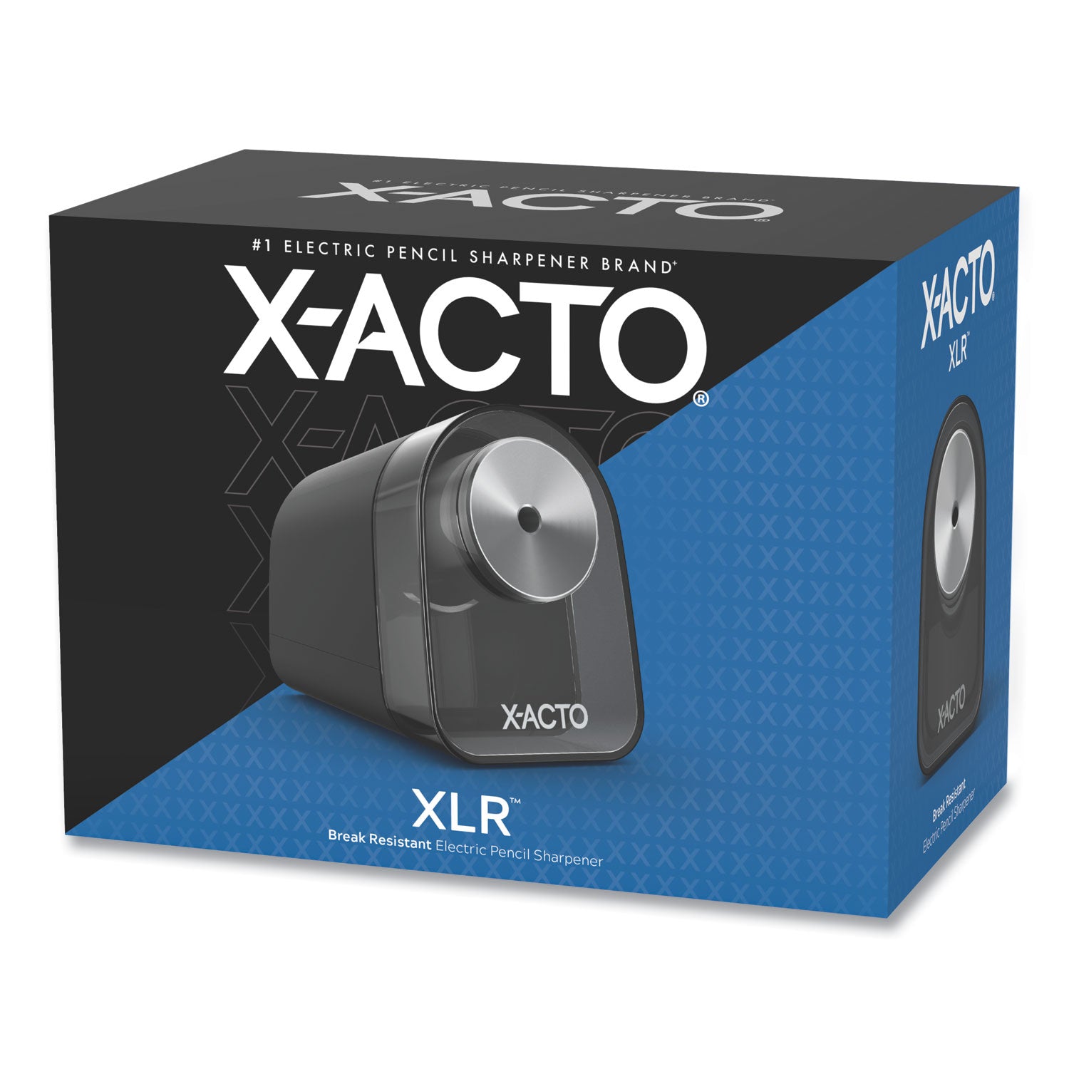 Model 1818 Xlr Office Electric Pencil Sharpener, Ac-Powered, 3.5 X 5.5 X 4.5, Black/silver/smoke