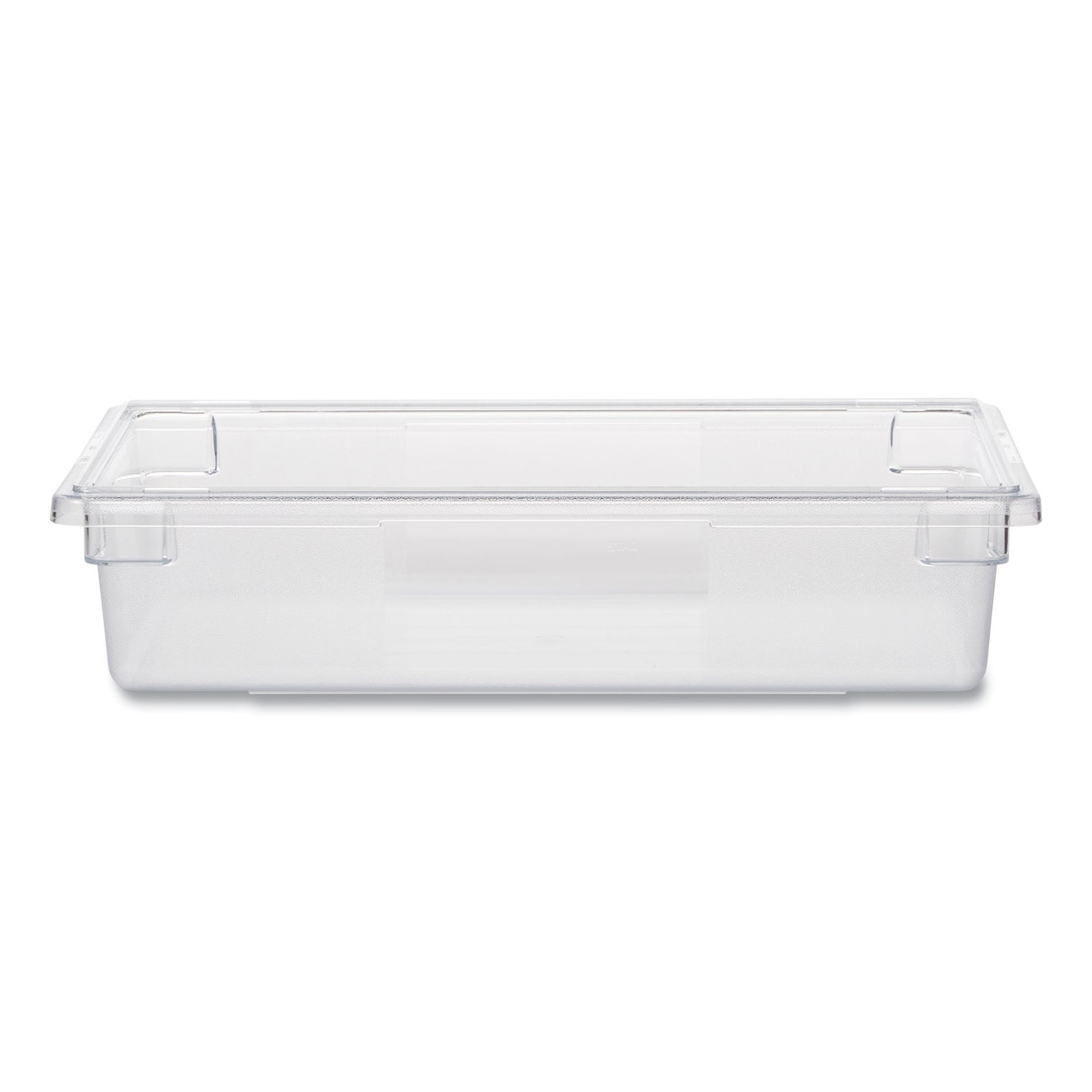 Food/Tote Boxes, 8.5 gal, 26 x 18 x 6, Clear, Plastic
