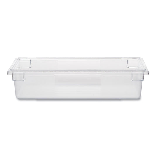 Food/Tote Boxes, 8.5 gal, 26 x 18 x 6, Clear, Plastic