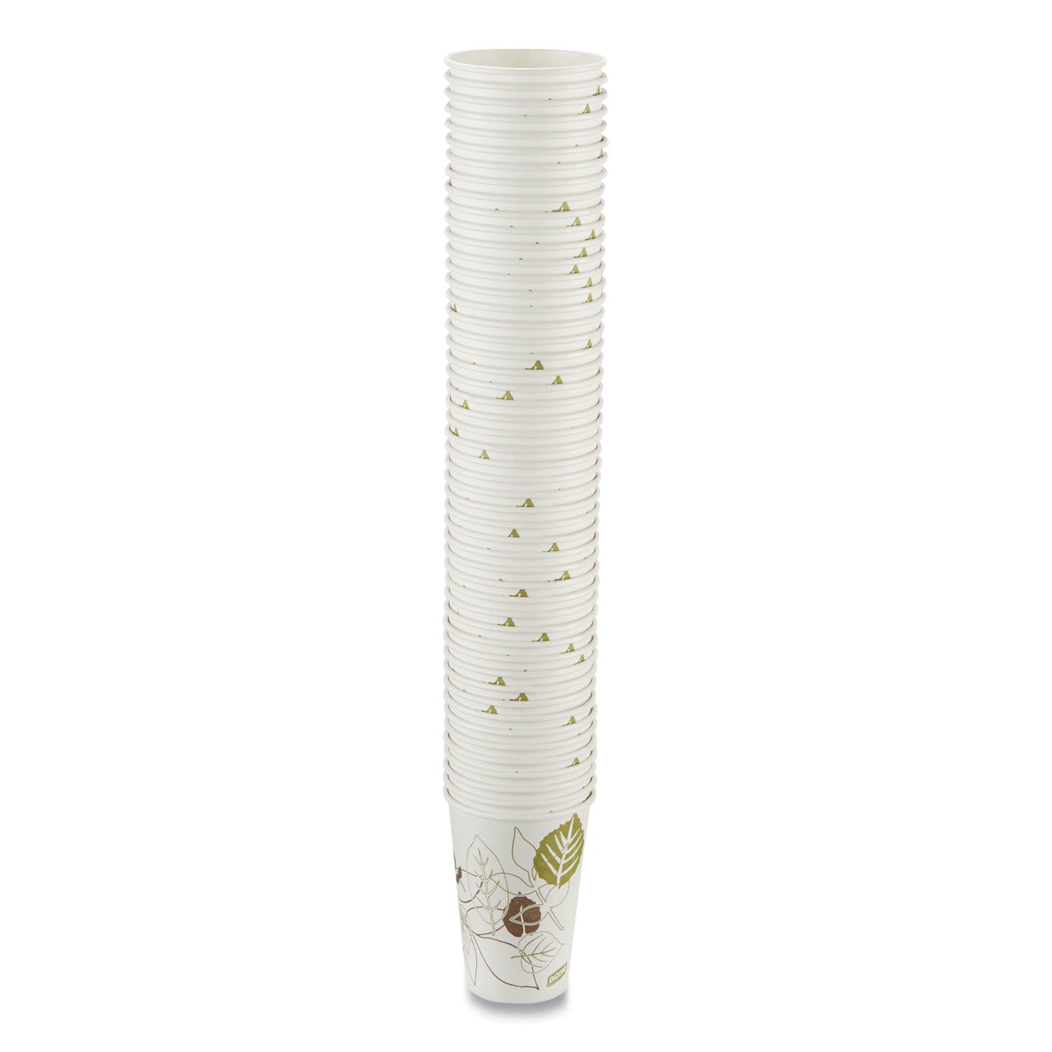 Pathways Paper Hot Cups, 16 oz, White/Brown, 50/Pack