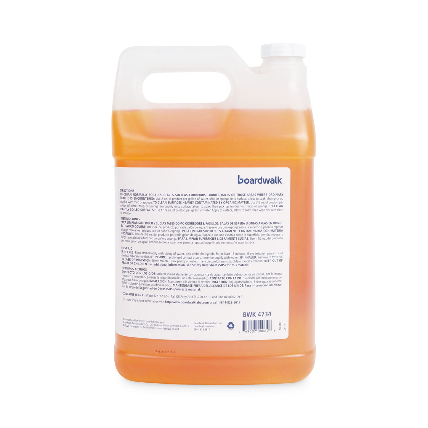 Industrial Strength Cleaner, Pine Scent, 1 gal Bottle