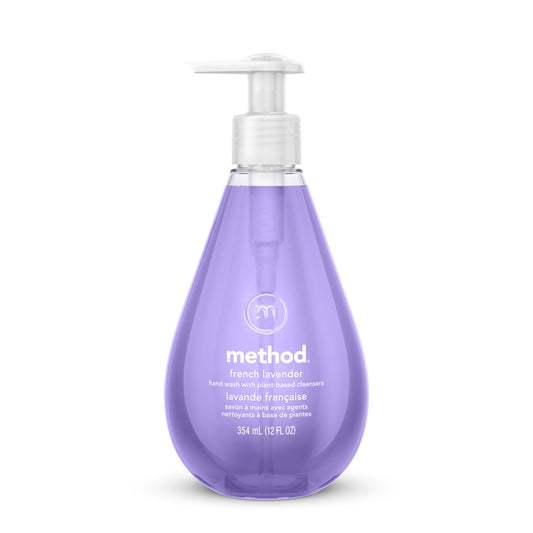 Gel Hand Wash, French Lavender Scent, 12 oz